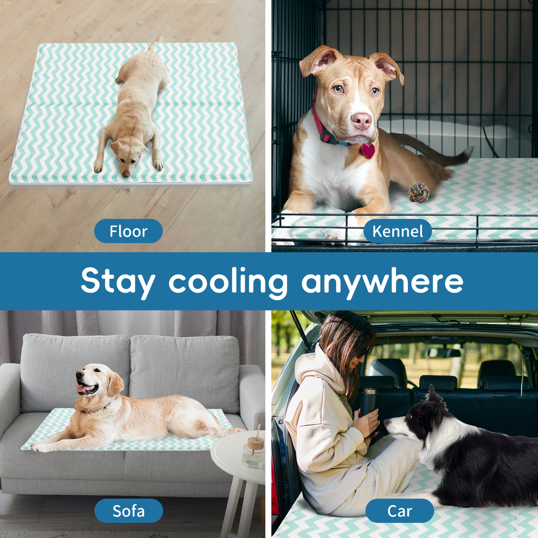Pawz Pet Cooling Mat Gel Dog Water Bed Ice Mattress Non-Toxic Self-Cool Durable - Picture 106 of 107