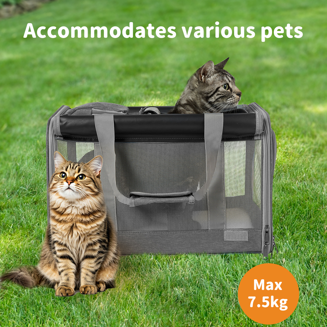 Pawz Pet Carrier Bag Foldable Dog Cat Soft Crate Travel Cage Portable Car Kennel - Picture 63 of 84