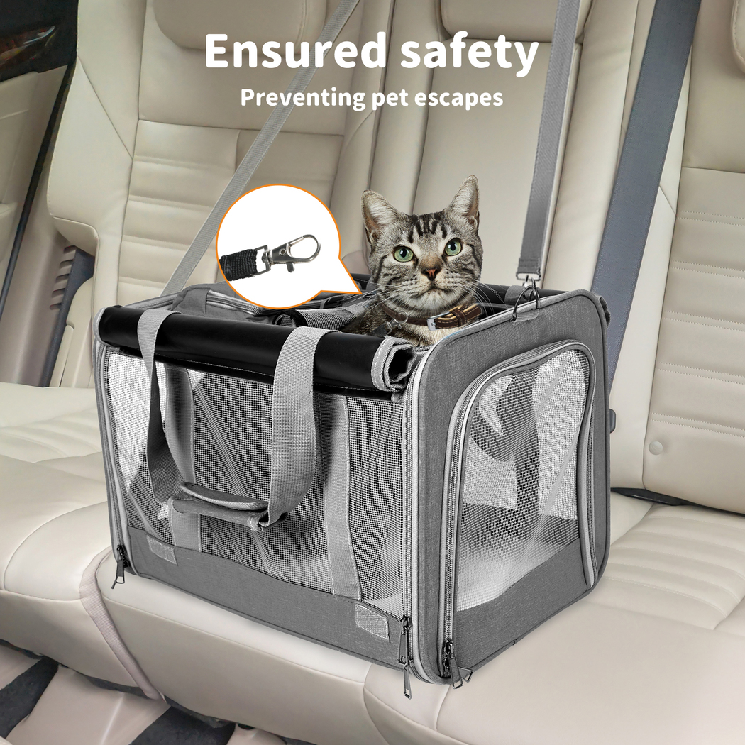 Pawz Pet Carrier Bag Foldable Dog Cat Soft Crate Travel Cage Portable Car Kennel - Picture 66 of 84