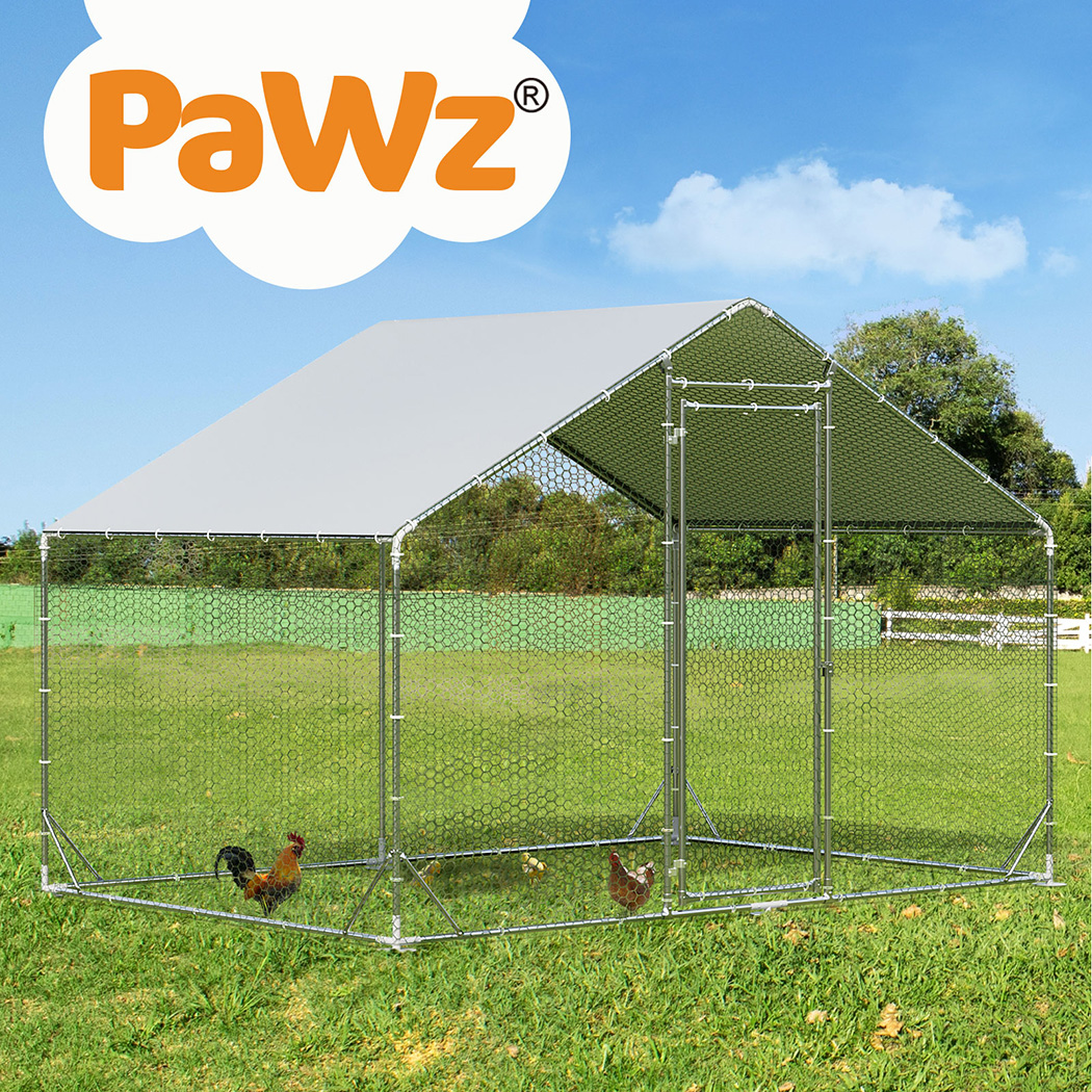Pawz Chicken Coop Extra Large Walk in Hen Cage Rabbit Hutch Ferret House Cover - Picture 23 of 48