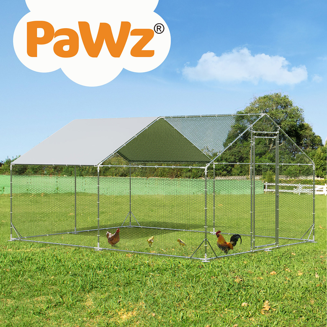 Pawz Chicken Coop Extra Large Walk in Hen Cage Rabbit Hutch Ferret House Cover - Picture 35 of 48