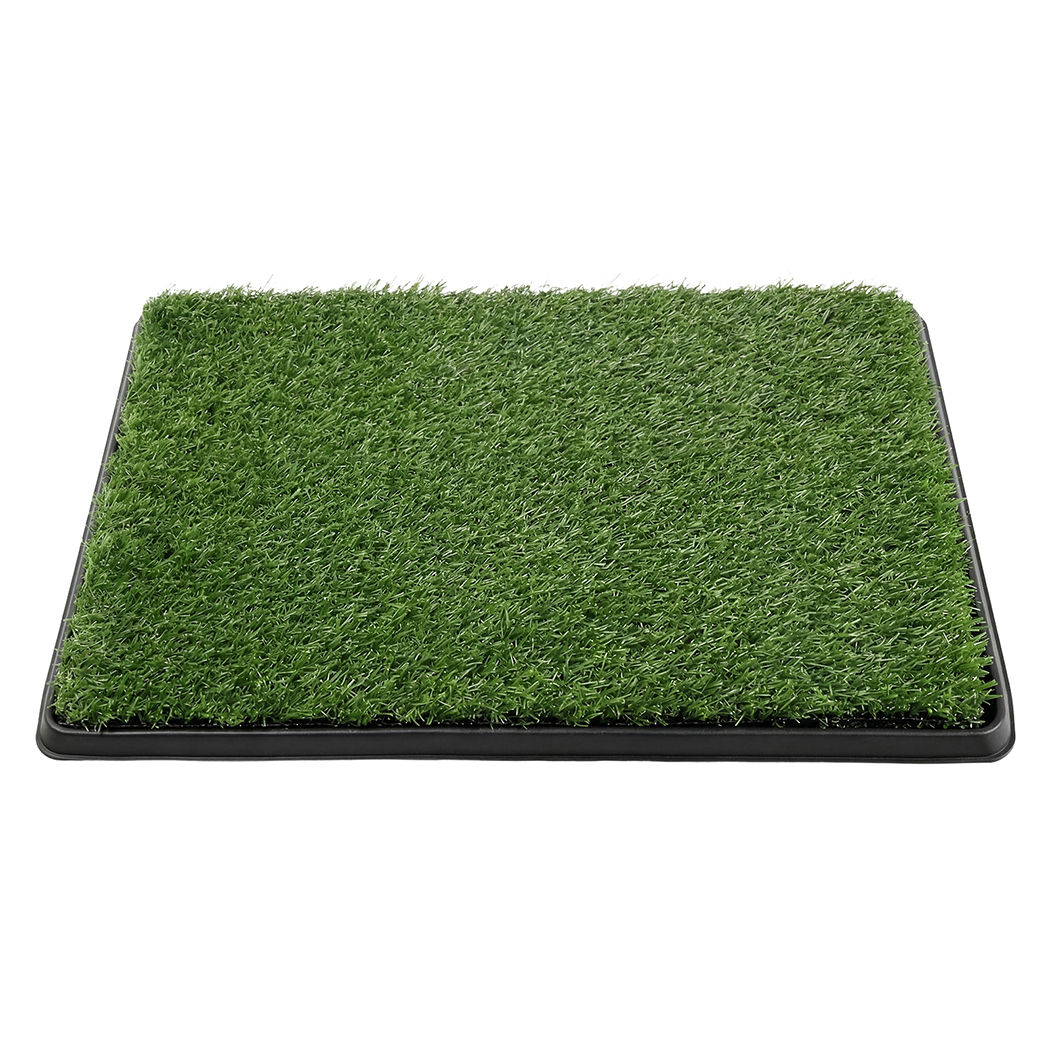 Pawz Dog Potty Tray with Grass Mat Washable Puppy Portable Training Toilet detail