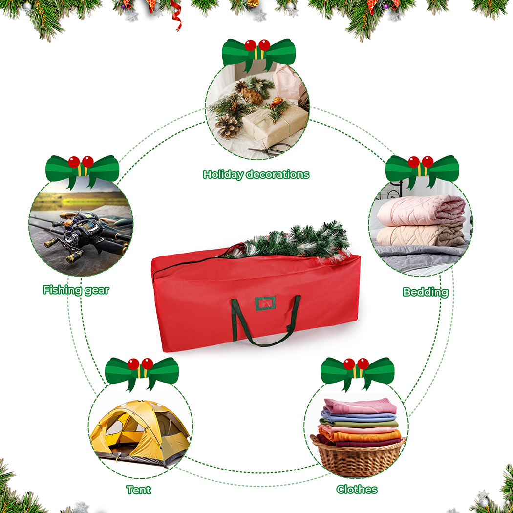 Christmas Tree Storage Bag 1.5-2.7M Holiday Decoration Zip Oxford Heavy Duty - Picture 38 of 50