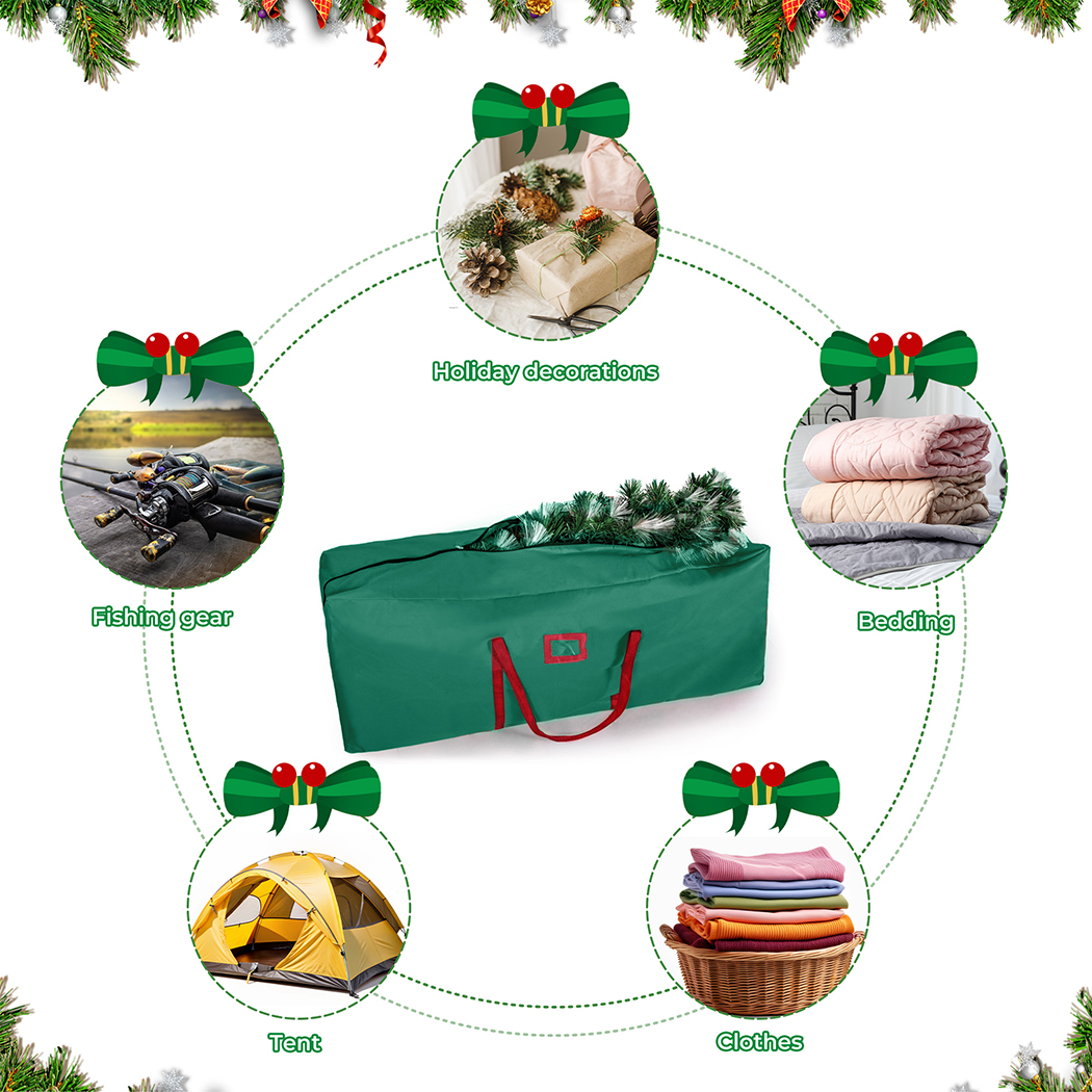 Christmas Tree Storage Bag 1.5-2.7M Holiday Decoration Zip Oxford Heavy Duty - Picture 28 of 50