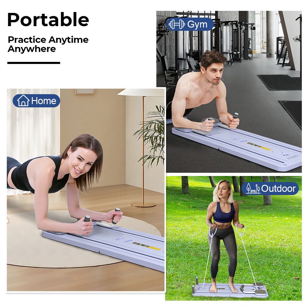 Centra Pilates Reformer Board Foldable Core & Abdominal Workout for Home Gym - Picture 30 of 33