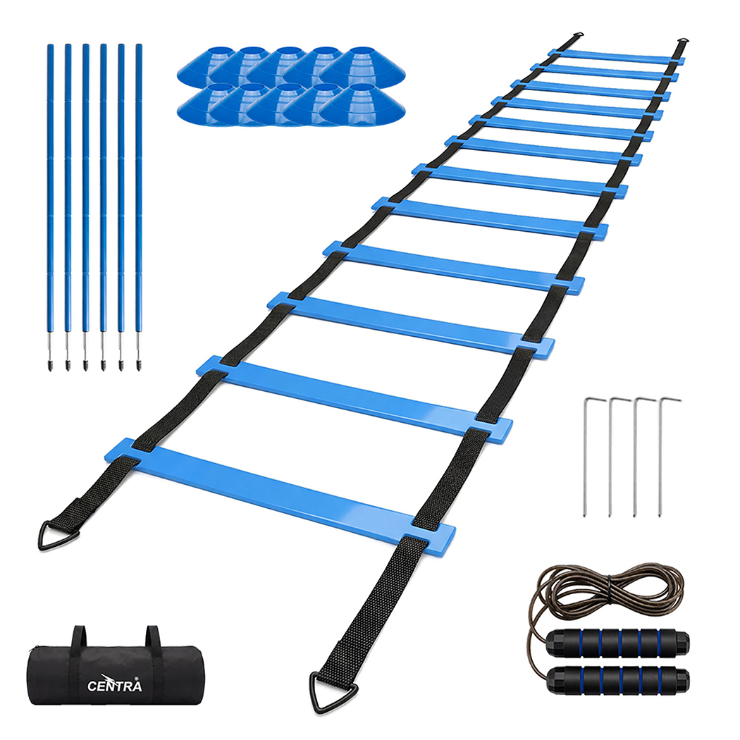 Centra Soccer Agility Training Poles Set Includes 6 Agility Poles Agility Ladder