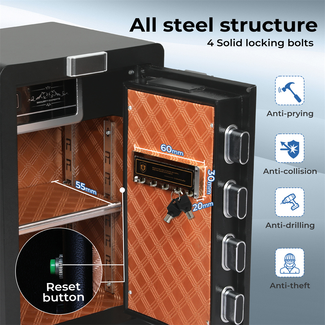 Digital Safe Fingerprint Large Security Safe Box Money Safe Box Home Office - Picture 16 of 33