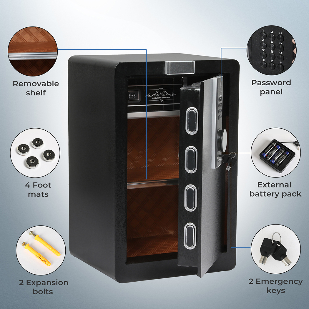 Digital Safe Fingerprint Large Security Safe Box Money Safe Box Home Office - Picture 20 of 33