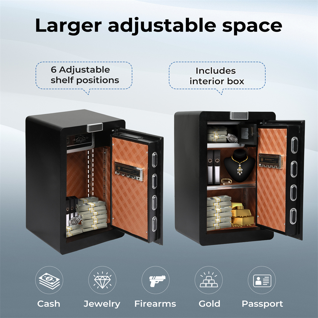 Digital Safe Fingerprint Large Security Safe Box Money Safe Box Home Office - Picture 26 of 33