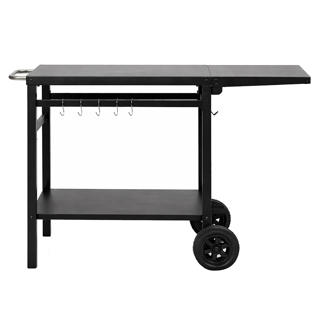 Levede Outdoor Kitchen Cart Mobile Foldable Food Prep BBQ Grill Dining Table detail