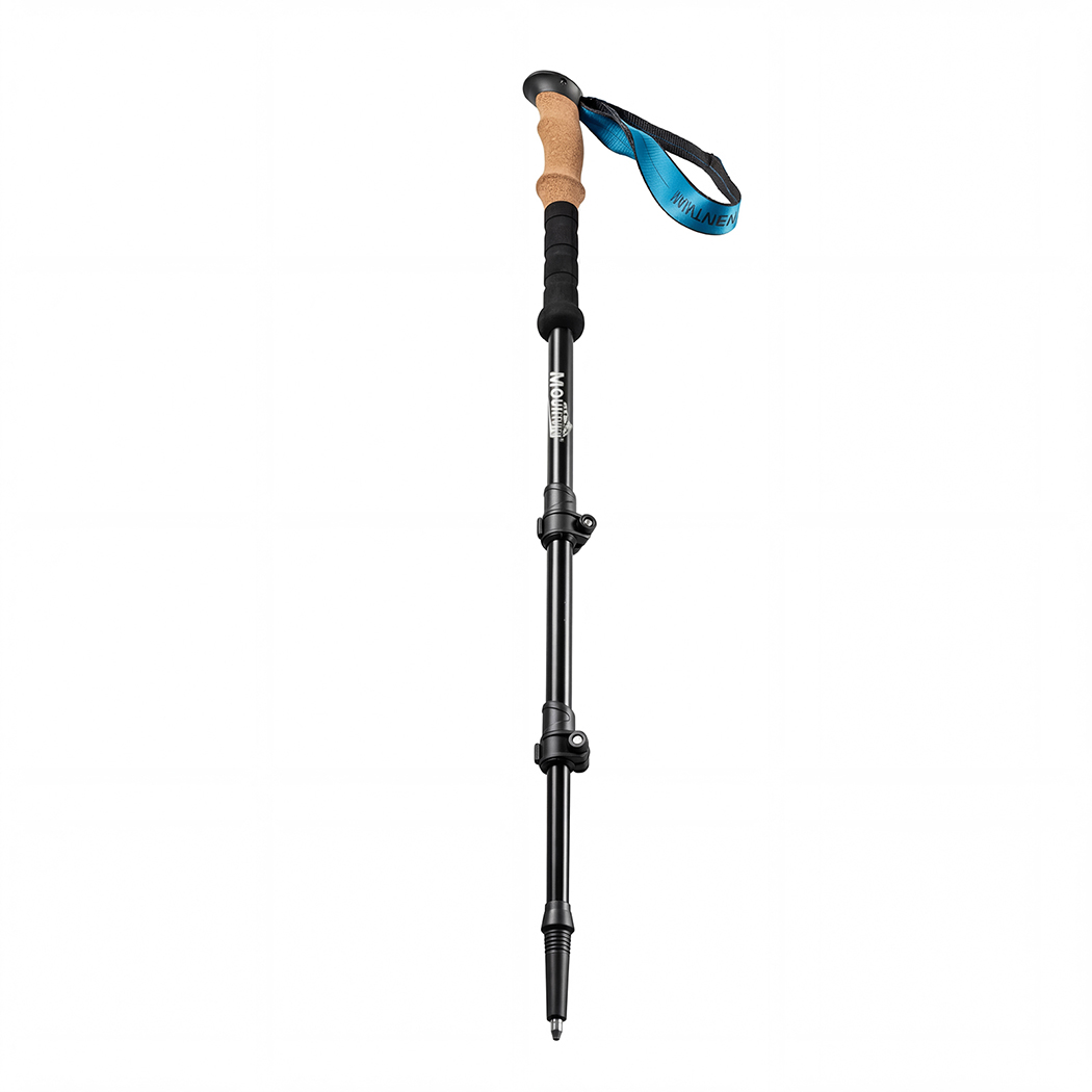 Mountview 2 Pcs Hiking Trekking Poles Walking Stick Adjustable Lightweight Black detail