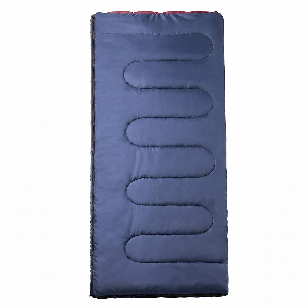 Mountview Sleeping Bags Single Camping Hiking 3-Season Thermal Blue 0°C-15°C detail