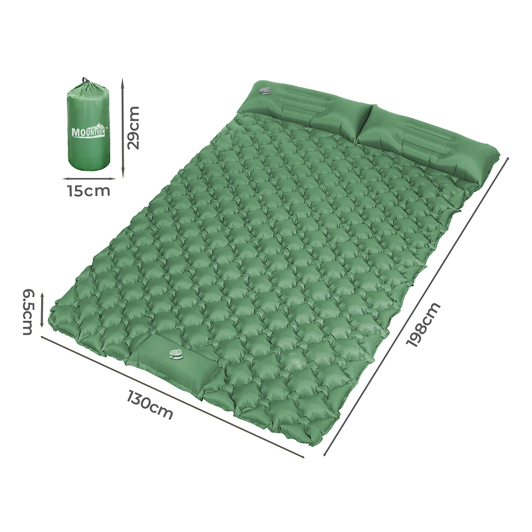 Mountview Self Inflating Mattress Camping Air Bed Sleeping Pad Double Pillow Bag - Picture 22 of 36