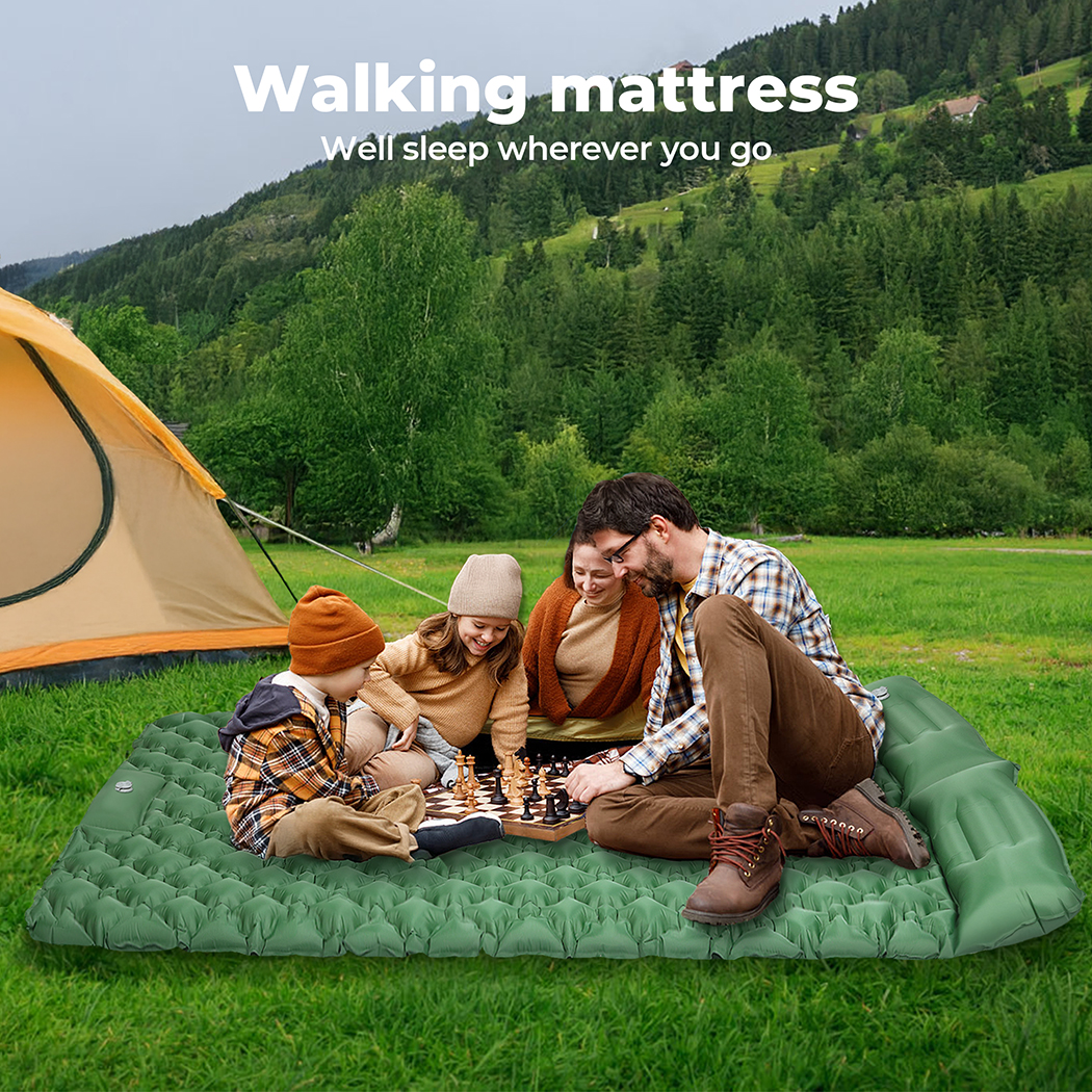 Mountview Self Inflating Mattress Camping Air Bed Sleeping Pad Double Pillow Bag - Picture 19 of 36