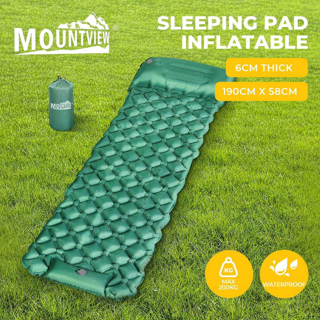Mountview Self Inflating Mattress Camping Air Bed Sleeping Pad Double Pillow Bag - Picture 25 of 36