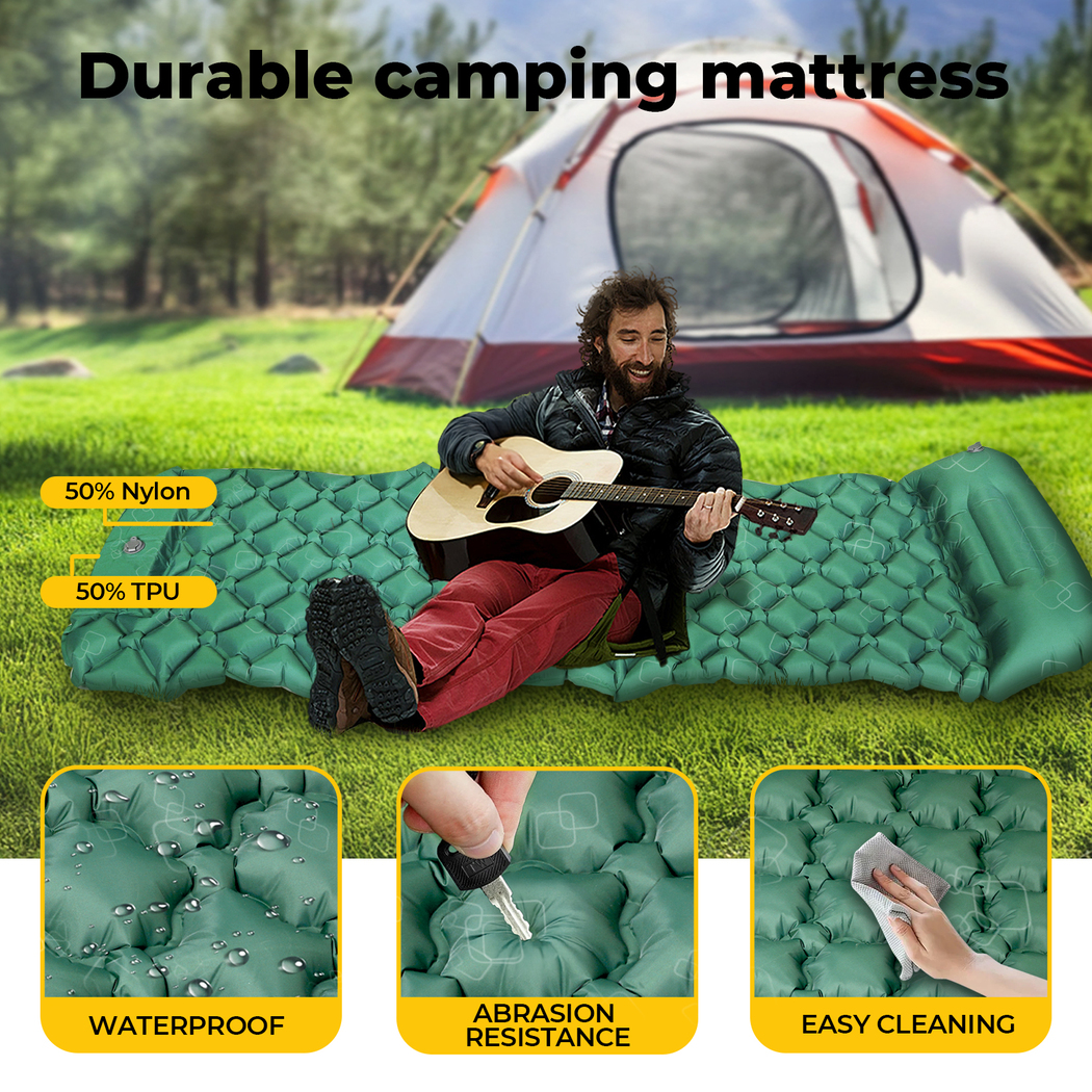 Mountview Self Inflating Mattress Camping Air Bed Sleeping Pad Double Pillow Bag - Picture 30 of 36