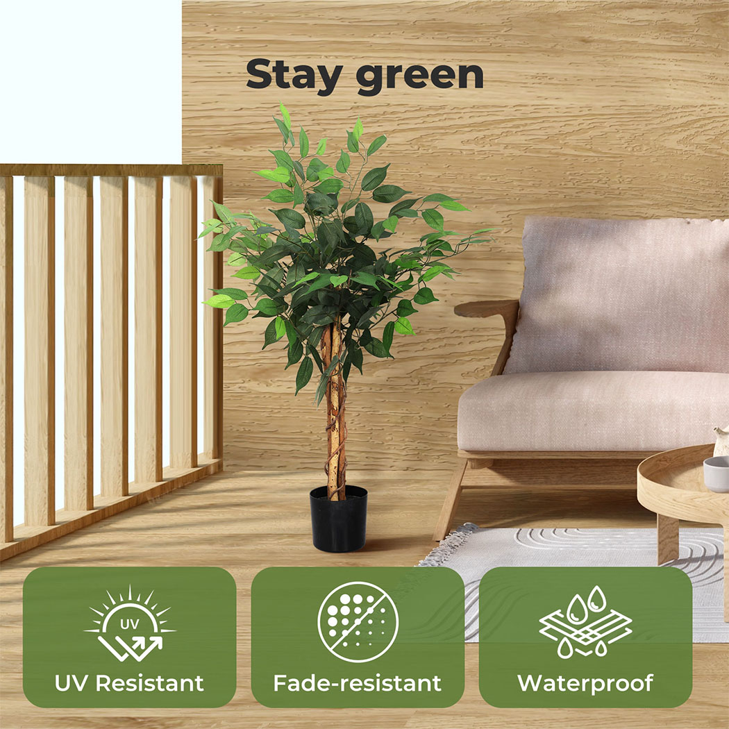 Lambu Artificial Plants Palm in Pot Fake Tree Lifelike Home Office Decor Indoor - Picture 39 of 48