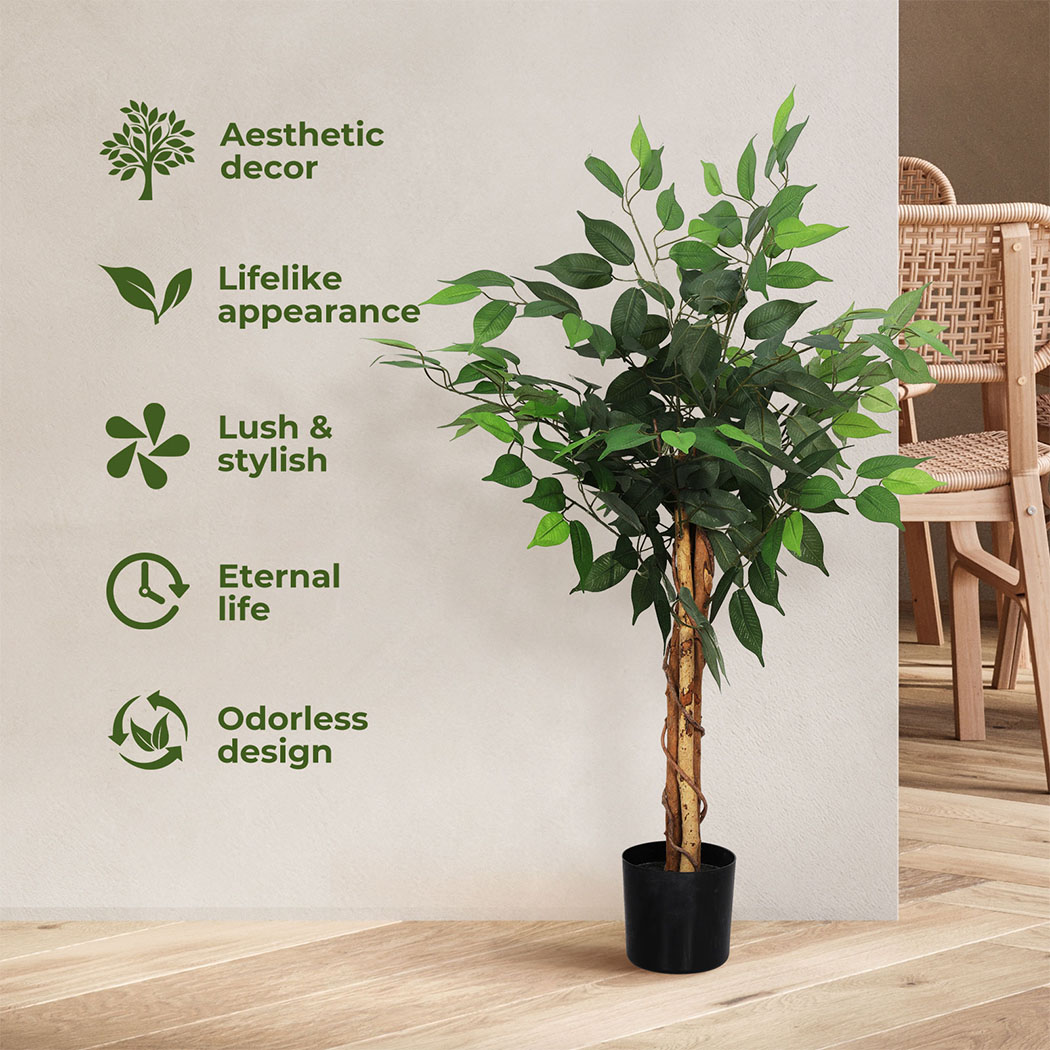 Lambu Artificial Plants Palm in Pot Fake Tree Lifelike Home Office Decor Indoor - Picture 42 of 48