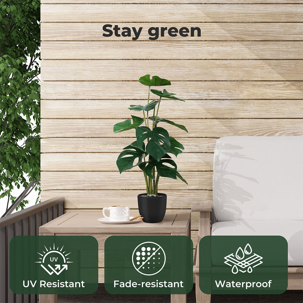 Lambu Artificial Plants Palm in Pot Fake Tree Lifelike Home Office Decor Indoor - Picture 15 of 48