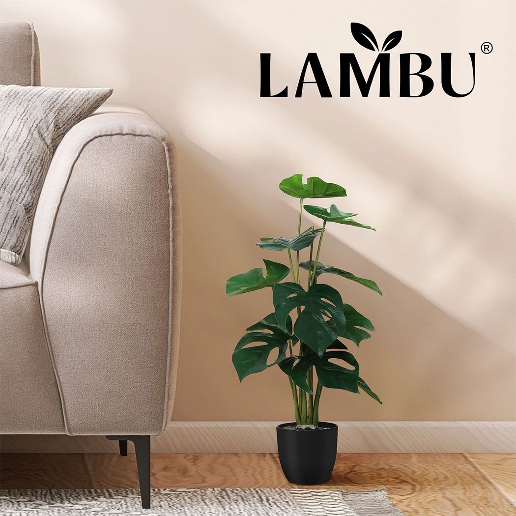 Lambu Artificial Plants Palm in Pot Fake Tree Lifelike Home Office Decor Indoor - Picture 23 of 48