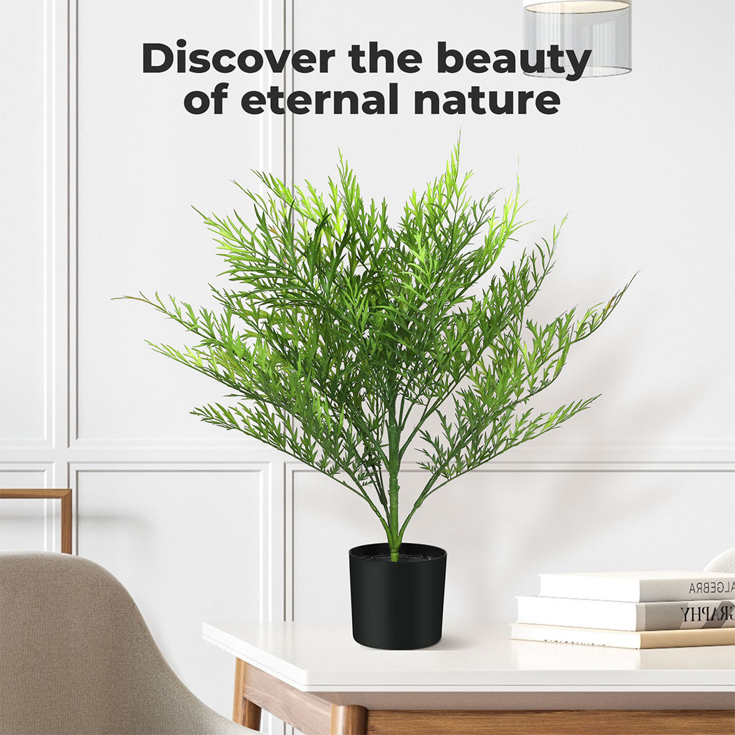 Lambu Artificial Plants Palm in Pot Fake Tree Lifelike Home Office Decor Indoor - Picture 26 of 48