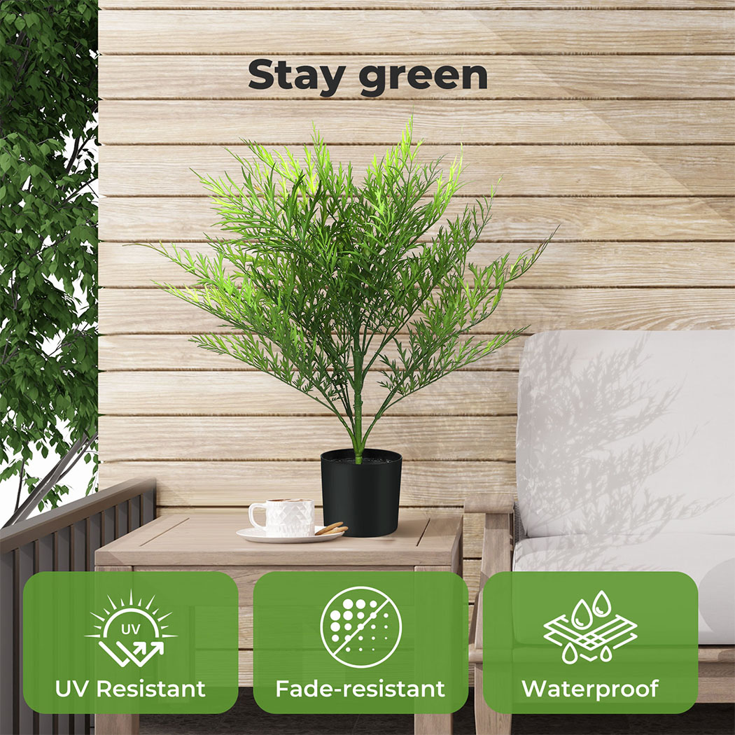 Lambu Artificial Plants Palm in Pot Fake Tree Lifelike Home Office Decor Indoor - Picture 27 of 48