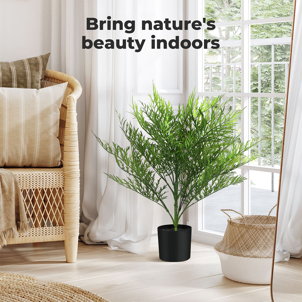 Lambu Artificial Plants Palm in Pot Fake Tree Lifelike Home Office Decor Indoor - Picture 28 of 48