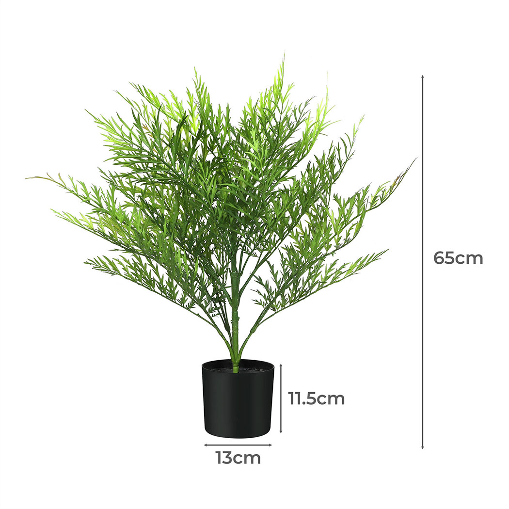 Lambu Artificial Plants Palm in Pot Fake Tree Lifelike Home Office Decor Indoor - Picture 34 of 48