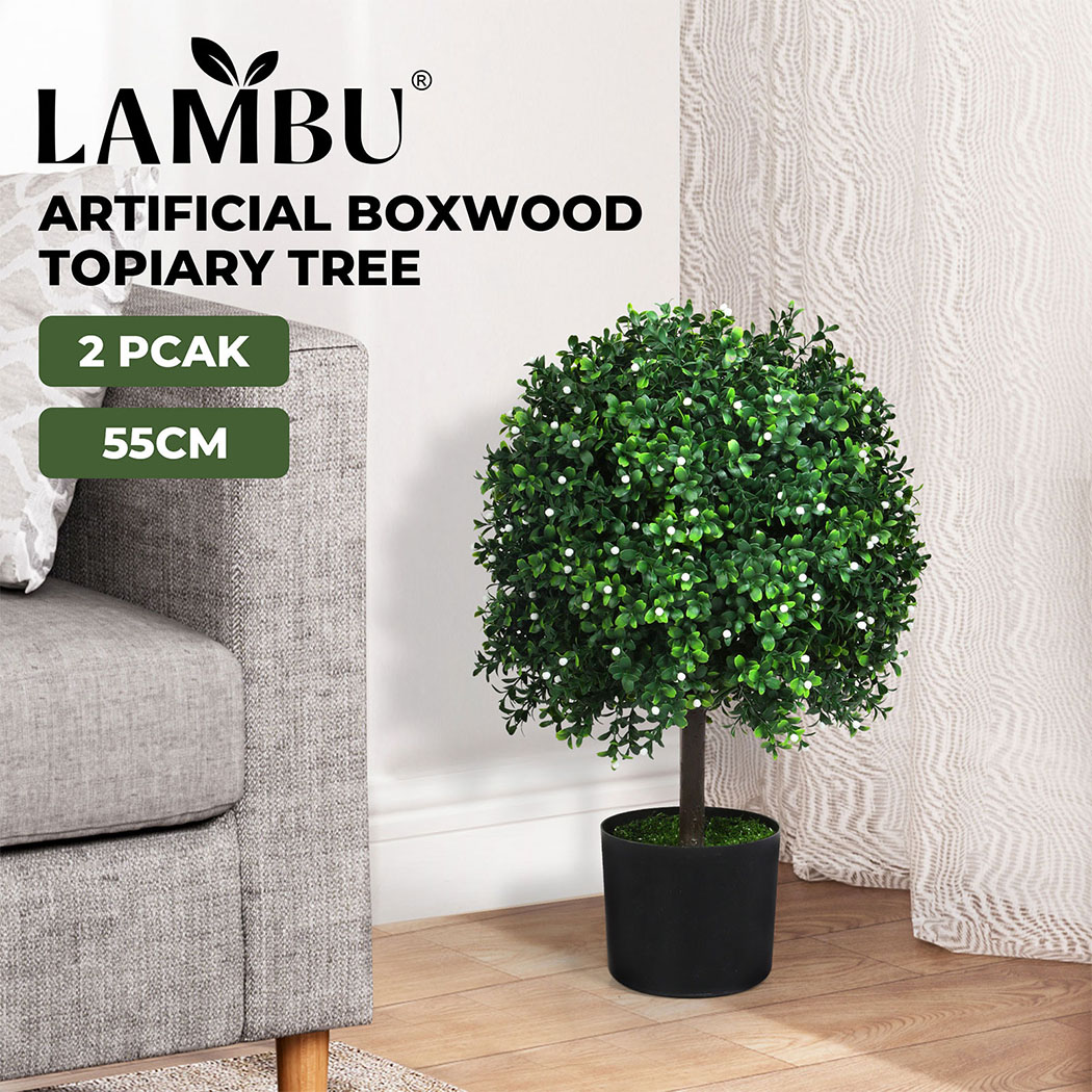 Lambu Artificial Plants in Pot Lifelike Large Fake Tree Home Office Decor Indoor - Picture 36 of 58