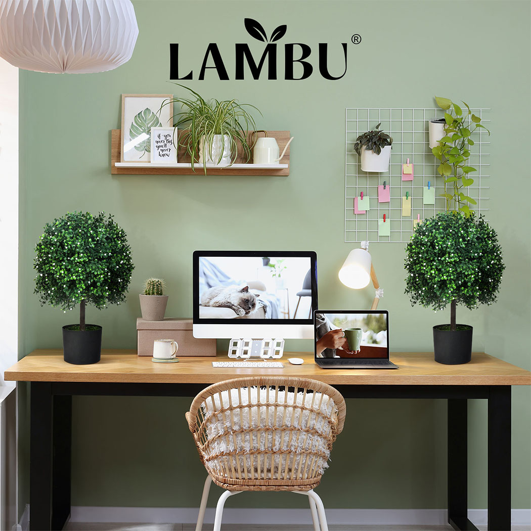 Lambu Artificial Plants in Pot Lifelike Large Fake Tree Home Office Decor Indoor - Picture 46 of 58