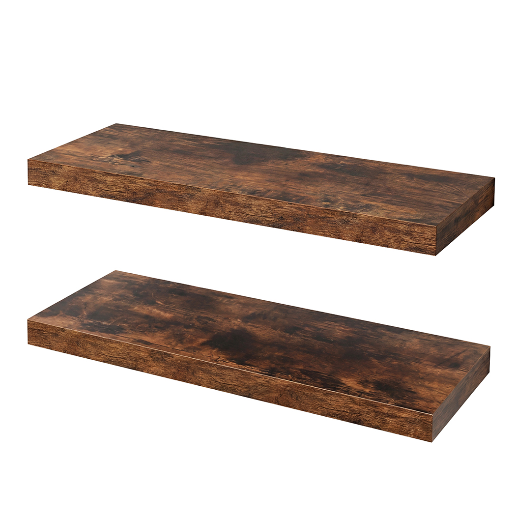 Levede Floating Wall Shelf 2 PCS Wall Mounted Shelves Book Display Storage Rack