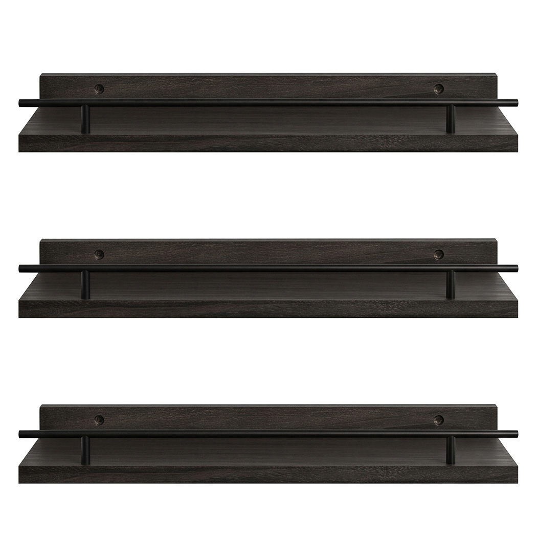 Levede Floating Wall Shelves 3 Pcs Wall Mounted Storage Display Rack Bedroom detail