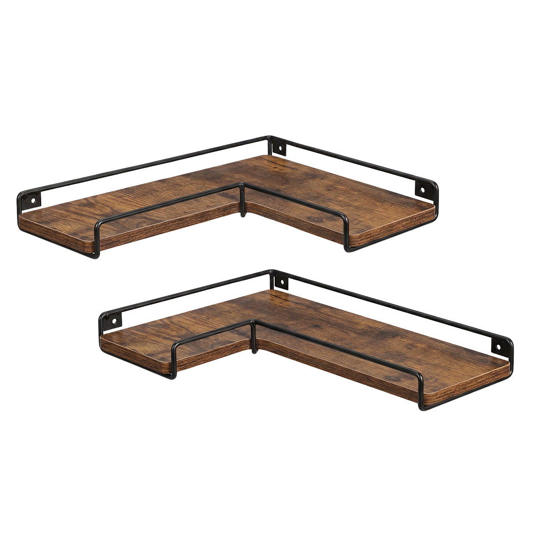 Levede Floating Shelf DIY Corner Wall Shelf 2Pcs Storage Display Rack Bedroom detail