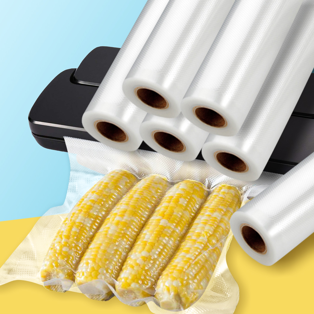 TOQUE Vacuum Food Sealer Seal Bags Rolls Saver Storage Commercial Grade 28cm