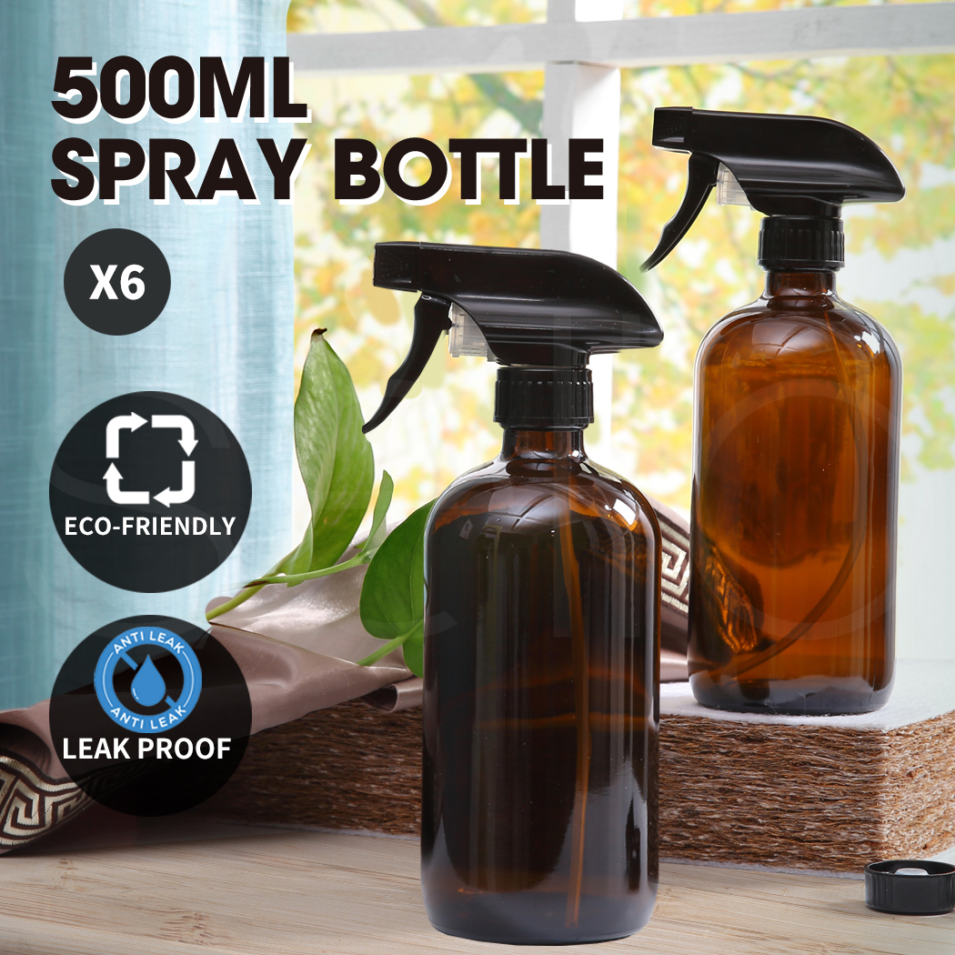 500ml Amber Glass Trigger Spray Bottle Essential Oil Aromatherapy Dispenser 4 6x Ebay