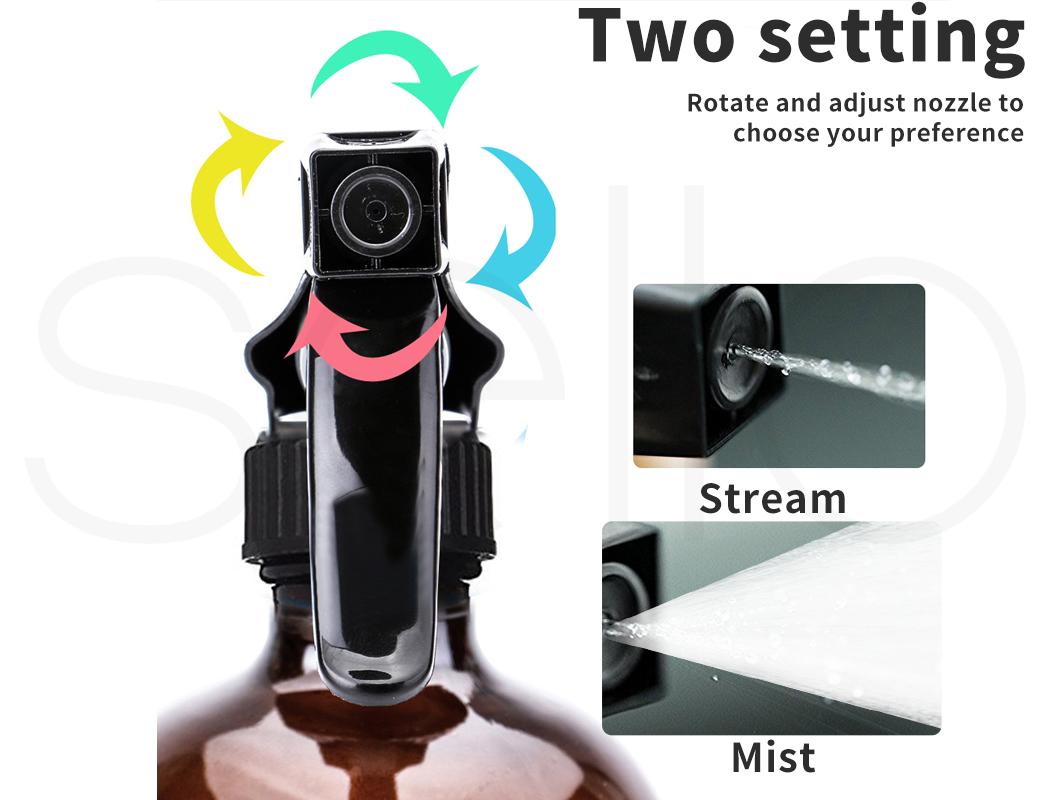 500ML Amber Glass Trigger Spray Bottle Essential Oil Aromatherapy Dispenser 4/6X - Picture 18 of 55