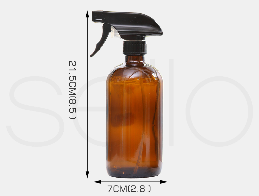 500ML Amber Glass Trigger Spray Bottle Essential Oil Aromatherapy Dispenser 4/6X - Picture 16 of 55