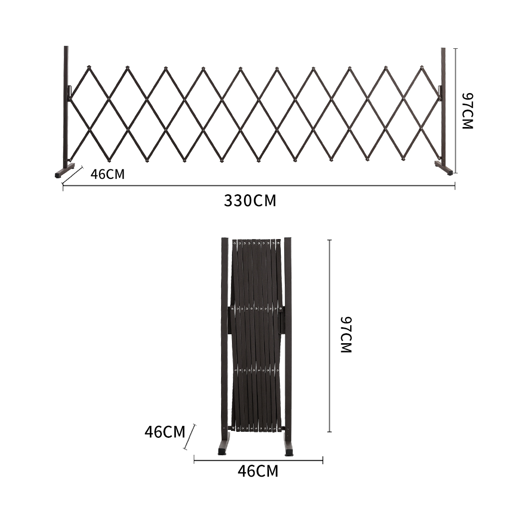 Garden Security Fence Gate Gate Metal Indoor Outdoor Expandable Barrier Traffic