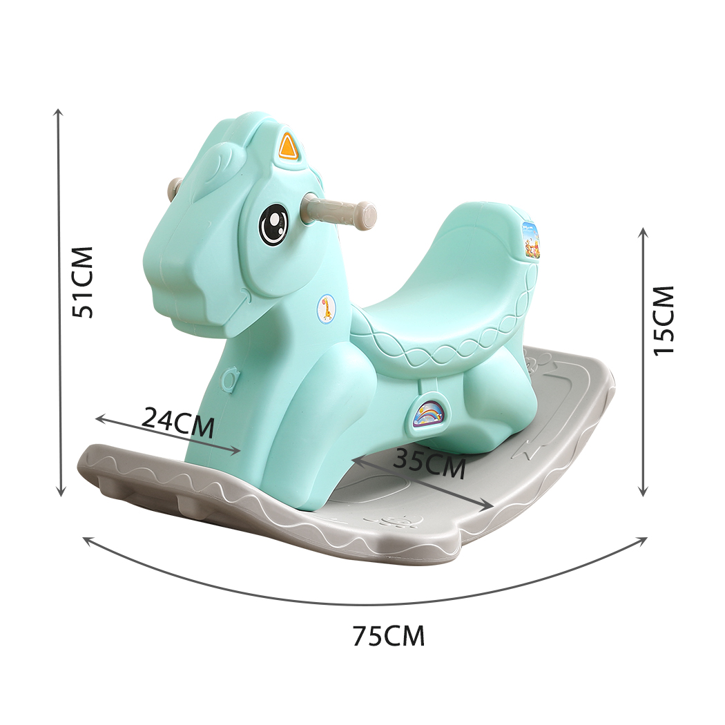 BoPeep Kids Rocking Horse Toddler Baby Horses Pony Ride On Toy Balance Rocker