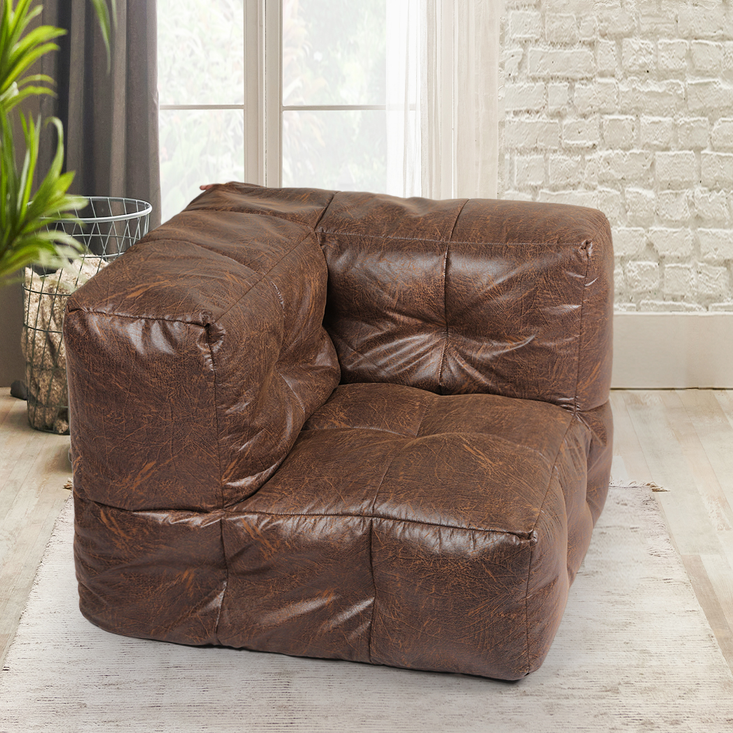 Marlow Bean Bag Cover Chair Modular Couch Indoor Gaming Seat Lazy Lounge Sofa - Picture 28 of 37