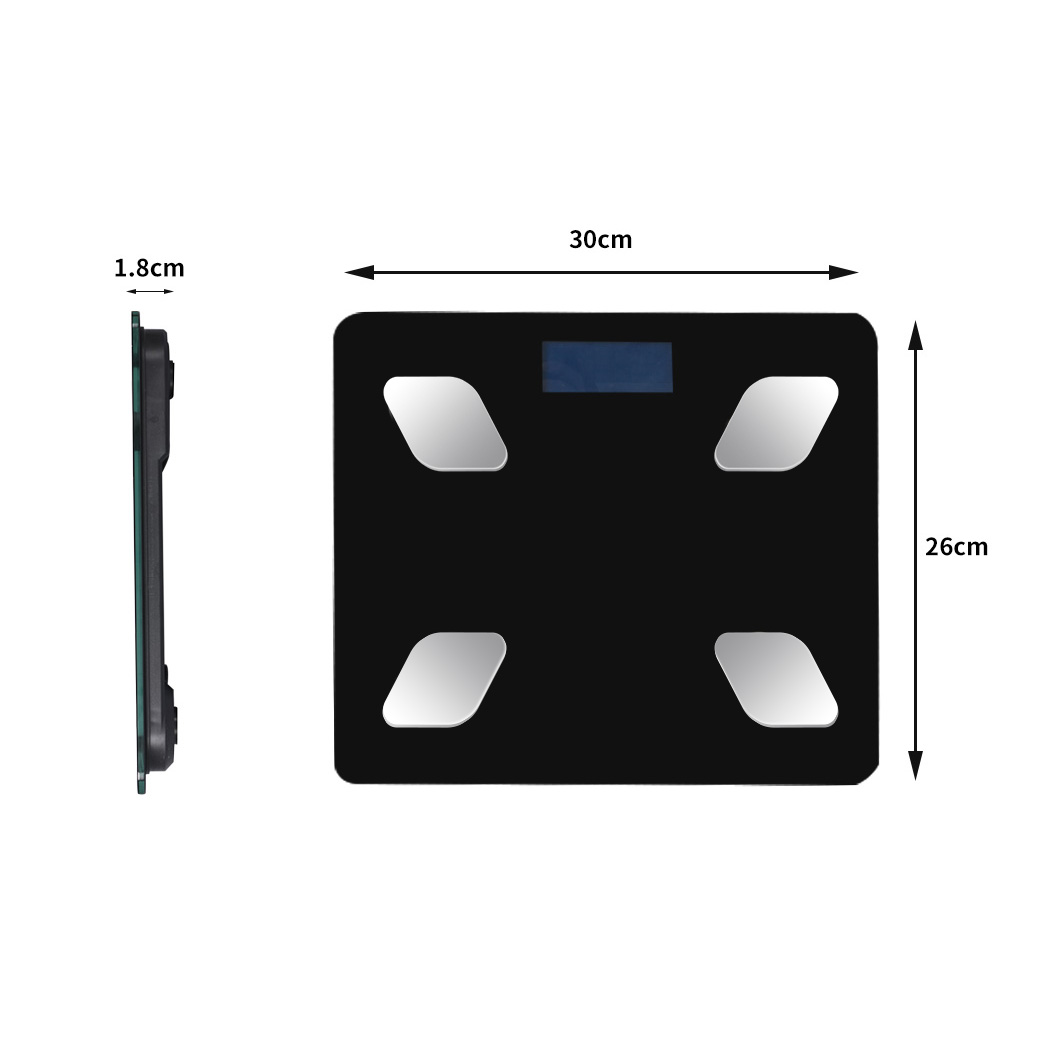 Centra Bluetooth Body Fat Scale BMI Scales Smart Wireless Digital Bathroom