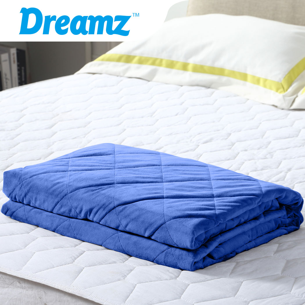 Dreamz Weighted Blanket 7KG 9KG 5KG 2.2KG 11KG Gravity Relax Anxiety Kids Adults - Picture 12 of 57