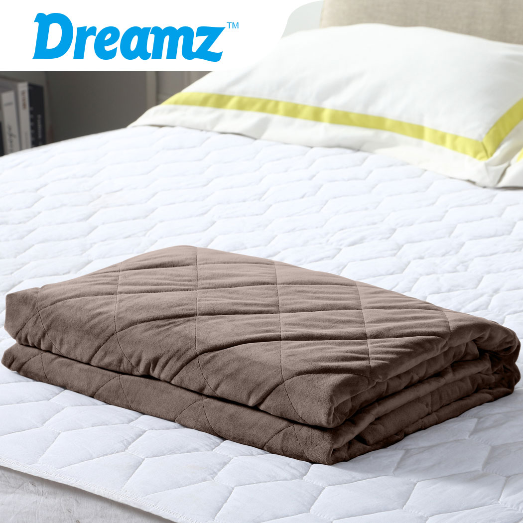 Dreamz Weighted Blanket 7KG 9KG 5KG 2.2KG 11KG Gravity Relax Anxiety Kids Adults - Picture 46 of 57