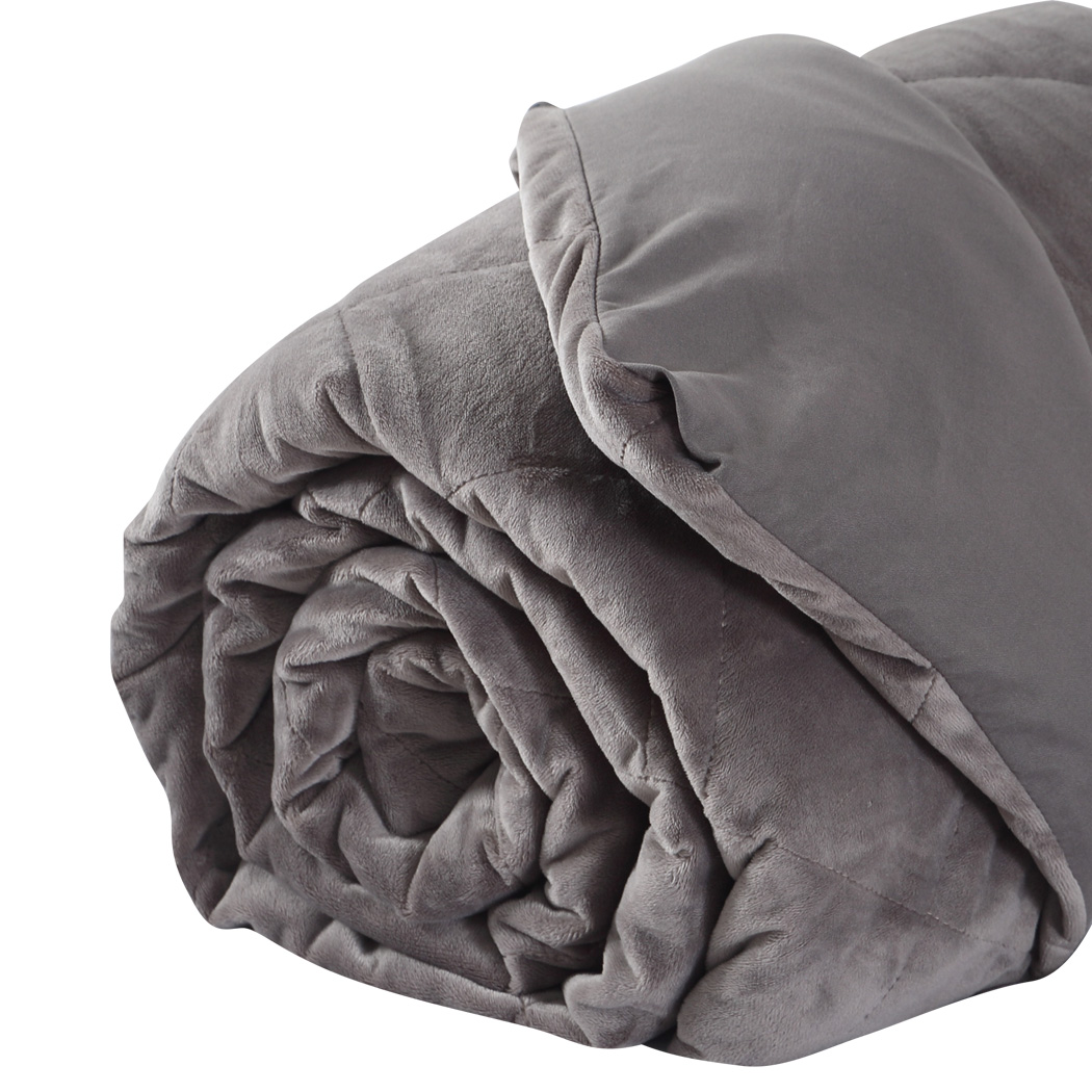 DreamZ Weighted Blanket Heavy Gravity Adults Sleeping Deep Relax 9KG Grey