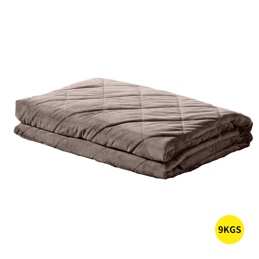 TopSellers-Weighted Blanket Heavy Gravity - 9KG Black for Sleep Comfort