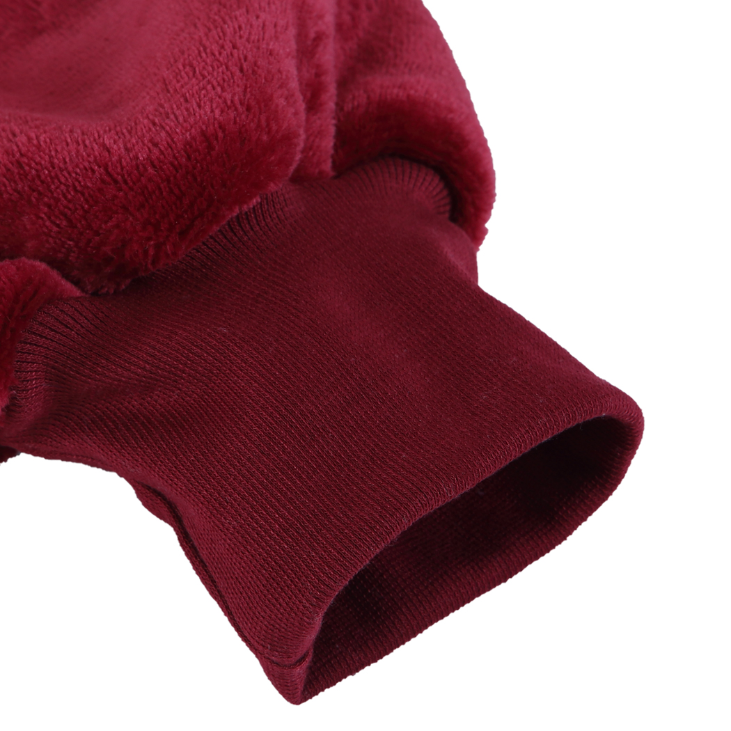 DreamZ Blanket Hoodie Adult Sweatshirt Hooded Soft Plush Comfy Burgundy 2PCS