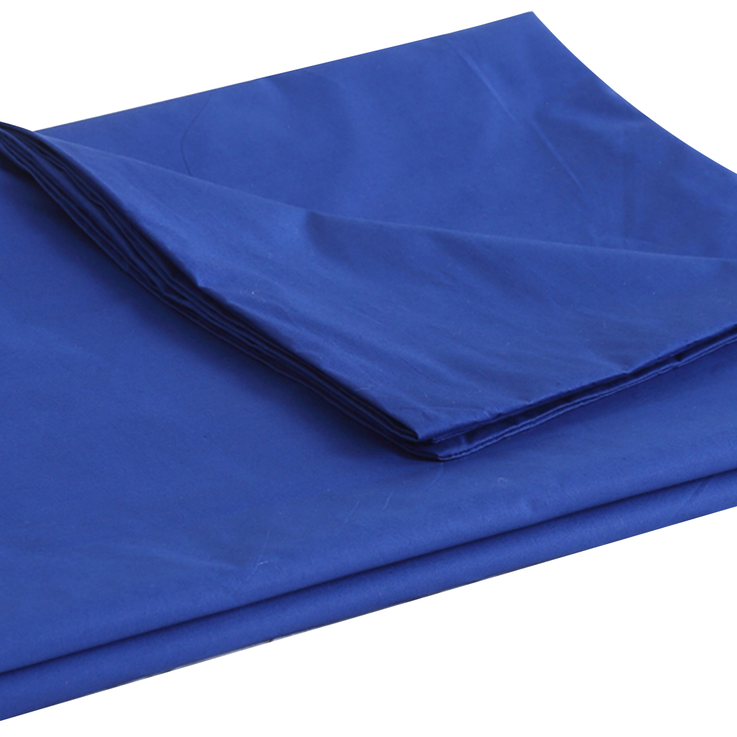 DreamZ 121x91cm Anti Anxiety Weighted Blanket Blankets Bamboo Cover Only Blue