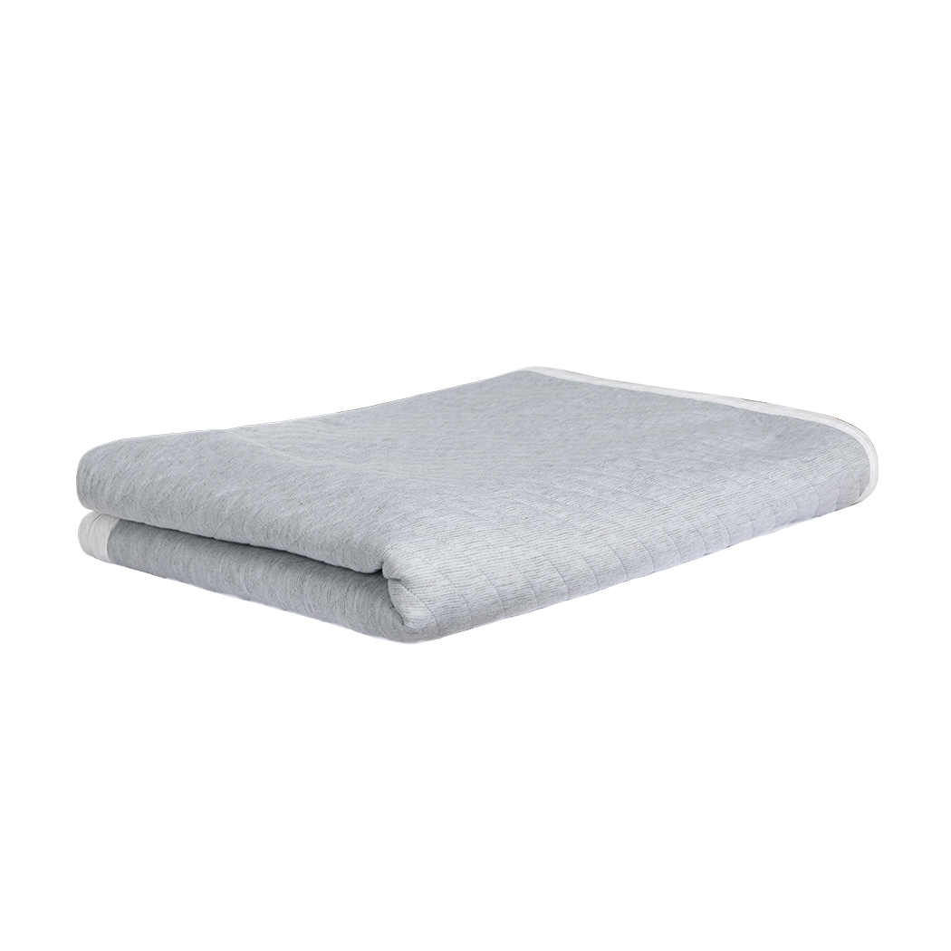 TopSellers-Soft Grey Cooling Throw Blanket - Lightweight Summer Comfort