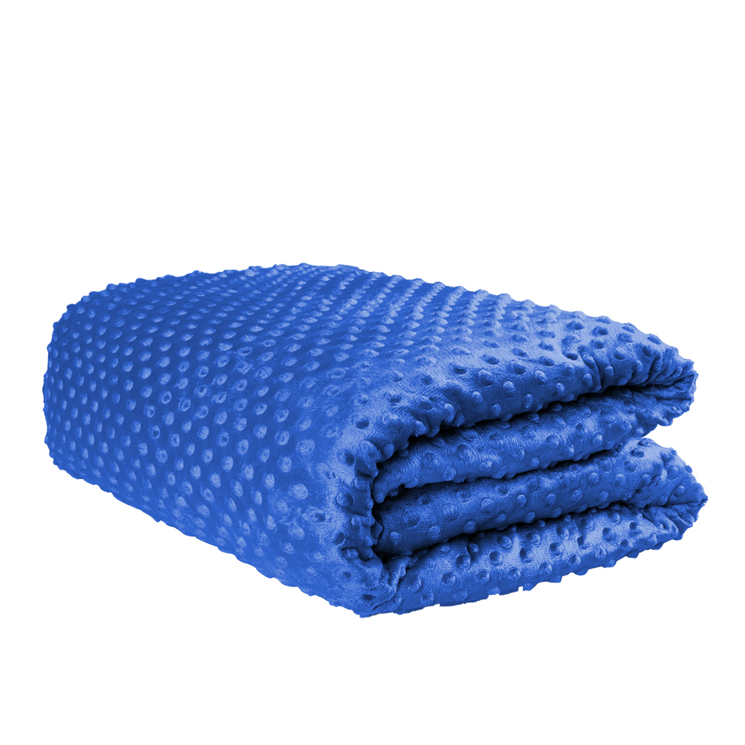 TopSellers-Weighted Blanket Cover Blue - Soft  Removable & Machine Washable