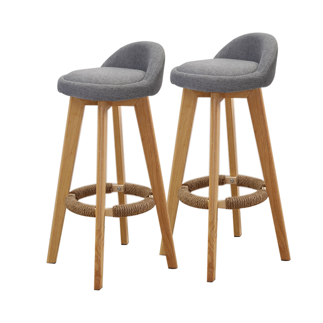 oak wood swivel bar stools